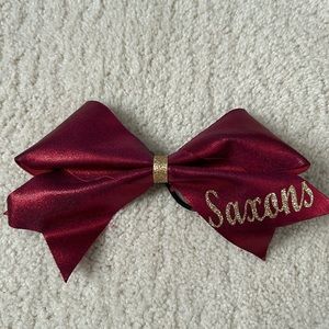 Red Cheer Bow